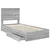 Krevet s od storage Siva Sonoma 100 x 200 cm Konstruirano drvo