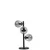 Opviq Stona lampa E27 Socket, Crna