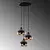 Opviq Luster Yildo-6871-LW, Crni