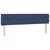 vidaXL Box spring postelja z vzmetnico LED modra 200x200 cm blago