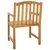 Ručna rezbarena stolica ruža 2 pcs Prirodna 58 x 60 x 90 cm