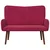 Sofa za dvije osobe Vinska crvena 115 x 61 x 87 cm Baršun