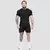 GymBeam Static Seamless T-shirt Black