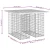 Vrtni stol, gabion dizajn, 100x102x72 cm, masivno drvo, douglas