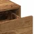 Vidaxl Toaletna mizica Rjava 60 x 40 x 70 cm Konstruiran les