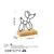 Aberto Design Dekorativna figura Swell, 22x8x17 cm, Crna