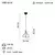 Opviq Luster Ace-52-01, O20, 14cm, IP20 Crno-smeđi