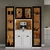 Hanah Home Nero Duo vitrina za kafe kutak sa LED osvetljenjem 160 × 190 × 44 cm, bela
