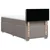 Vidaxl Box spring postelja z vzmetnico taupe 90x200 cm blago