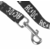 Pasji povodec PERRIS LEATHERS - AC/DC - Črna Bela - AC01_Leash