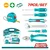 7-delni set ročnih orodij | TOTAL TOOLS