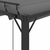 VIDAXL paviljon z rešetkasto streho (3x4m), krem blago in aluminij