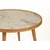 Hanah Home klub sto Polen 80, 80 cm, hrast / beli mermer