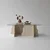 HANAH HOME Sto za dnevnu sobu Canyon Travertine Transparent