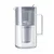 shumee Aquaphor Nord stekleni filter vrč 2,5 l + 4 kartuše A5 (350 l), siv