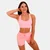 GymBeam Sportski grudnjak Mesh Panel Pink