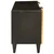 TV ormar Crna i zlatna 105 x 33 x 46 cm Konstruirano drvo
