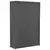 Den Garderobna omara 3-nadstropna 110x40x170 cm sivo blago