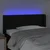 Vidaxl LED posteljno vzglavje črno 103x16x78/88 cm blago