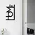 WALLXPERT Zidna dekoracija Home Black