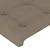 LED uzglavlje smeđesivo 163x16x78/88 cm od tkanine