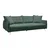 Mega Sofa Kiss-Top tamnozelena
