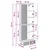Set ormara 2 pcs Bijela visokog sjaja 66 x 34,5 x 95 cm