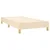 Box spring postelja z vzmetnico krem 100x200 cm blago