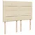 Vidaxl Box spring postelja z vzmetnico krem 160x200 cm blago