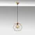 Opviq Luster Vetra-15281, 26x26x120cm, IP20, Zlatne boje