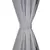 Zavjesa za Zamračivanje s Metalnim Prstenovima 2 kom 135x175 cm Siva