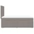 Vidaxl Box spring postelja z vzmetnico taupe 100x200 cm blago