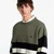 Pulover FRED PERRY Tipped Graphic Jumper Lrl Wrth Green M