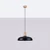 Sollux SL.1324 - Luster na sajli INDY 1xE27/15W/230V prečnik 38 cm crna
