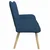Vidaxl Kavč za 2 osebi Modra 115 x 61 x 87 cm Blago