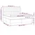 Vidaxl Box spring postelja z vzmetnico temno rjava 180x200 cm blago