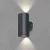 Braytron Zidna svetiljka BRY-VEKTA-D-WL.2-SIVA-2x10W-3IN1-IP65
