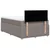 Vidaxl Box spring postelja z vzmetnico taupe 120x190 cm blago