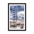 Plakat s paspartujem edinstveni London in reka Temze - 30x45 black
