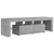 TV ormarić s LED svjetlima siva boja betona 140x36,5x40 cm