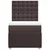 Vidaxl Box spring postelja z vzmetnico temno rjava 90x200 cm blago