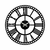 WALLXPERT Metal Wall Clock 10 Black