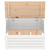 vidaXL Škatla za shranjevanje bela 59,5x36,5x33 cm trdna borovina