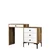 Hanah Home Sto za šminkanje Lizbon 551, 124x84.7x40 cm, Orah-beli