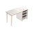 HANAH HOME Radni sto Soho White Grey