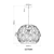 Globo 15759H - Luster na sajli MIKA 1xE27/40W/230V, prečnik 40 cm