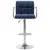 Greatstore Barski stol modro blago
