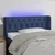 Vidaxl LED posteljno vzglavje modro 103x16x78/88 cm blago
