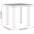 Vidaxl Vrtna miza bela 80x75x72 cm plastika