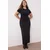 Trendyol Curve Ženska haljina Tbbaw26Ah00060, Crna
